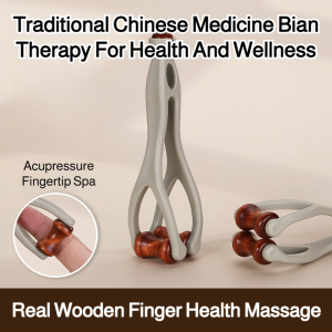 Log Hand Massager Acupuncture Points Meridian Joint Roller Massager Hand Meridian Unblocker