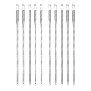 10 cái lò xo bằng thép không gỉ Dây Rút threader Dây thắt lưng dây công cụ sợi chỉ cho Hoodies Váy áo khoác quần quần