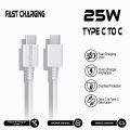 Charger Samsung 25 Watt M14 5G A14 5G Original Super Fast Charging C to C Cable. 