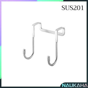 N.K. Home Creative Seamless Stainless Steel Double S Hooks Cabinet Door Back Type Hanger