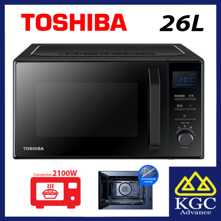 Toshiba 26L MW2AC26TF (BK) Microwave Oven with Convection Function