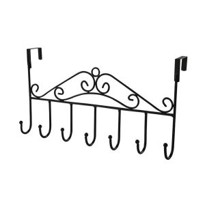 BW-C789 Gantungan Baju Belakang Pintu Multifungsi Tanpa Paku 7 Hook Steel Clothes Hanger Modern