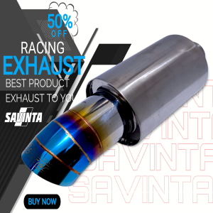 Knalpot Racing Mobil Savinta CONCHv2 Ngebas Adem Bulat Empuk Full Stainles