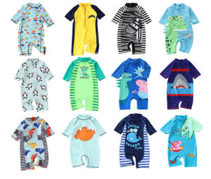 Bộ Đồ Bơi Một Mảnh Dài Tay Thiên Nga Kèm Mũ Cho Bé 1-7 Tuổi