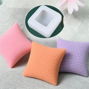 Grade Silicone Square Braided Pillow Molds Crafting Baking Tool For Pastries Soaps Heat Resistant Mould