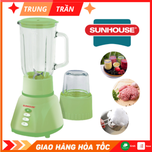 Máy xay sinh tố Sunhouse SHD5112 Công suất 350W  Cối thủy tinh lớn xay được đá viên xay thịt xay hạt - Hàng chính hãng