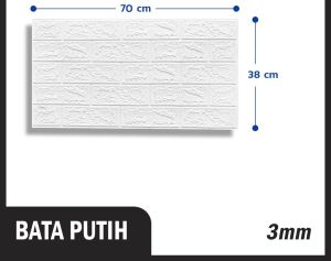 Paket 10 Lembar - Wallpaper dinding 3D Foam Stiker Dinding Batu Bata Tembok Rumah 70x38