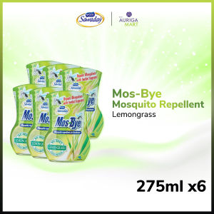 [Bundle of 6] Kobayashi SAWADAY Mos-Bye Mosquito Repellent 275ml (3 Fragrances)