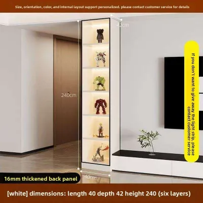Solid Wood TV Cabinet Side Cabinet Wine Cabinet Glass Door Living Room Storage Display Bookcase Narrow Cabinet Hand Cabinet