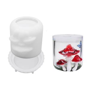 Unique Mushroom Jar Silicone Mould Set for Handmade Gifts Soap Making Reusable Craft Tool