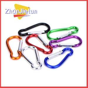zhanjietun Aluminum Keyring Carabiner D-Ring Key Chain Clip Karabiner Snap Hook Camping