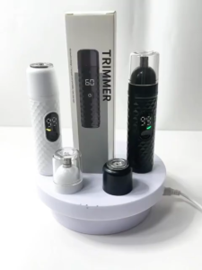 Led Digital Display Rechargeable Nose Hair Trimmer Epilator Portable Electric Nose Trimmer Hair Removal Shaver