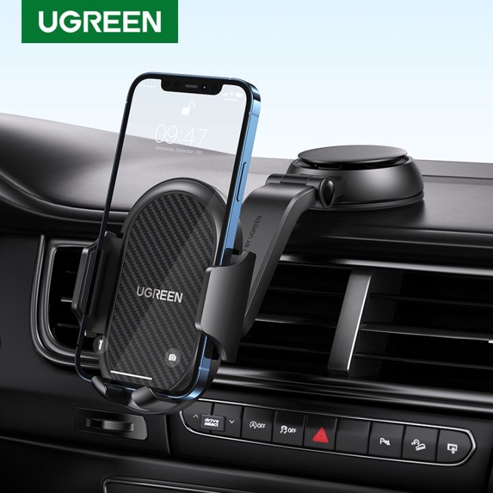 Ugreen Waterfall-Shaped Suction Cup Phone Mount Stand Holder hp  Smartphone Universal Rotasi 360 Derajat Untuk Dashboard mobil Kaca  Docking Hp,