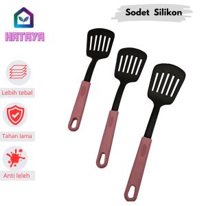 HATAYASHOP - SPATULA MASAK/SPATULA GORENG/SPATULA SILICONE HITAM