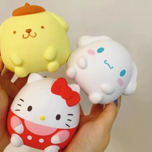Sanrio Kawaii Cartoon My Melody Kuromi Cinnamoroll Pompom Purin Slow Rising Stress Relief Squeeze Fidget Kid Toy Birthday Gifts