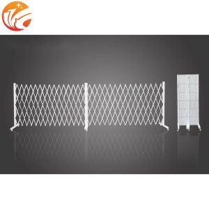White fiberglass telescopic fence isolation fence railing dog fence construction barrier enclosure barrier traffic barrier