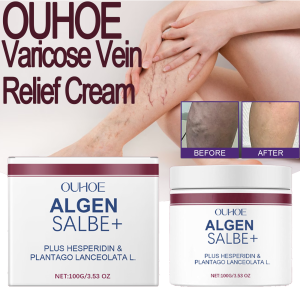 hot OUHOE Algen Salbe Varicose Vein Relief Cream Improve Venous Tension Accelerate Blood Circulation Deeply Moisturize The Skin