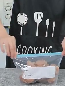Double-Sealed Zipper Bag Slide Lock Resealable Food Grade Clear Food Storage Keep Fresh Bag
