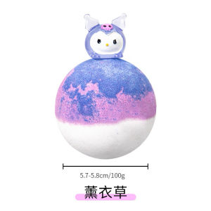 Kids Bath Bomb Sea Salt Essential Oil With Toy Bath Ball With Cartoon Toy In 100G disney hello kitty bear cat melody
