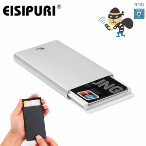 Rfid Card Holder Men Wallets Magic Male Vintage Black Short Purse 2019 Small Metal Slim Mini Thin Vallet