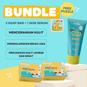 (Glowby)Bundling 2 Soap Bar dan 1 Skin Serum Gratis Puzzle