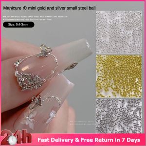 Small Steel Beads & Gold & Silver Nail Art: A Guide to Multi-size Round Beads