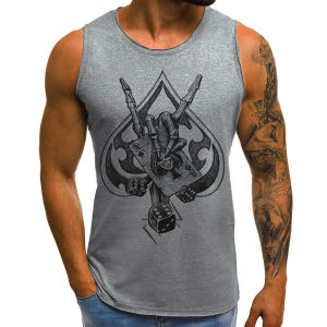 SKULL KARTU | Singlet Pria | Dewasa | Distro | Diskon | Terbaru | Murah | Produk Lokal | CIAO.ID