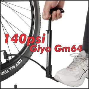 BikeMarket Bicycle Hand Pump 140 psi Giyo GM64 AV FV Mini Bike Pump Basikal MTB RB