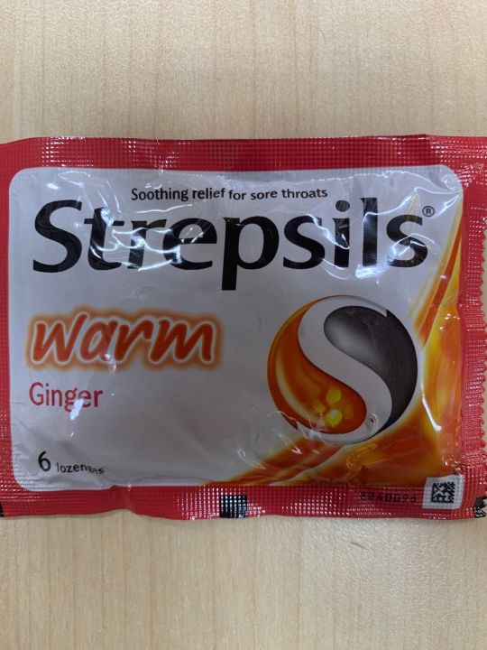 🇲🇾BEST🇹🇭STREPSILS WARM GINGER 6 LOZENGES | Lazada