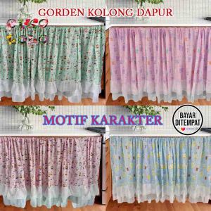 Gorden Kolong Dapur Doble Renda Motif Karakter