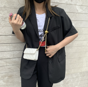 IELGY Jinzhu fans you lipstick chain diamond crossbody bag women