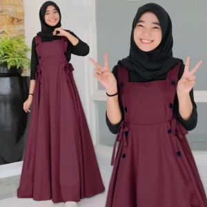Overall Anak Remaja Perempuan Naomi OV Bahan Toyobo Ld 70 Pb 110 TANPA INNER Gamis Jumpsuit Kekinian