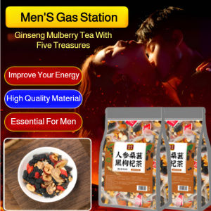 Ginseng 6 Treasures Tea Ginseng Mulberry Black Wolfberry Maca Red Dates Tea Mens Health Tea Mens Powerful Kidney Tea High Quality Material Nourishing Tea Refresh Nourish Vitality Strengthen your body Energy-boosting tea 人参桑葚黑枸杞茶