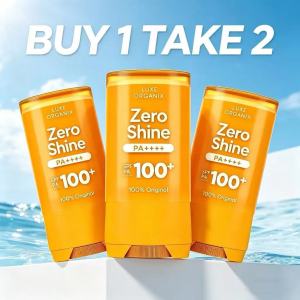 Buy 1 Take 1 Luxe Organix Zero Shine Invisible Screen Daily Sun Stick SPF100+ PA++++ Cloud Matte Sunscreen Stick Oil Control Non Greasy No White Cast Portable Sun Protection For Face Commute Beach