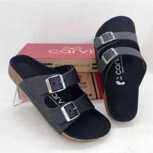 Sandal Carvil Benzo 01 Original Sandal kulit Pria Sandal wanita Sandal kulit Asli