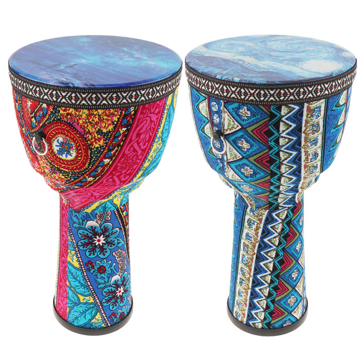 Trống Djembe Châu Phi 8.5 Inch Thùng Nhựa ABS Nghệ Thuật Bằng Vải Đầy ...