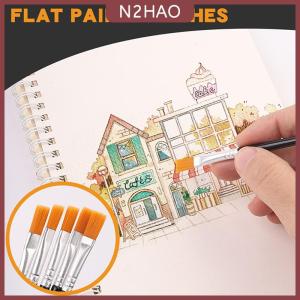 N2HAO 50Pcs Sơn Bàn Chải Cho Sơn Thủ Công Nghệ Thuật Và Thủ Công Cho Nghệ Thuật Đa Chức Năng Móc Dòng Sơn Thiết Bị