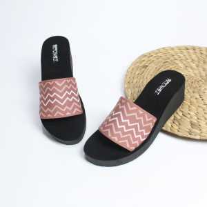 Arkn Sandal Wedges Selop Wanita Dewasa Motip Rajut Terbaru2024