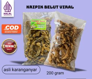 kripik belut sawah 200gr gurih renyah