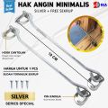 hak angin proyek 6 mm x 19 cm kunci jendela kait jendela cantolan jendela cengkal penyangga penahan Hak angin jendela cantolan 8 inchi / 20 cm window hook HARGA PER BIJI Hak angin jendela stainless / lamskar / pengait / cantolan / penahan. 
