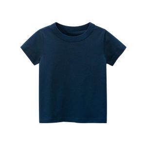 [SG] 100% Cotton Kids T-shirts Toddler Boys Girls Tops Children short sleeve T-shirt Clothes Plain Color School Event Clothes Festival Clothes Red White Yellow Green Blue Black Grey Dark blue