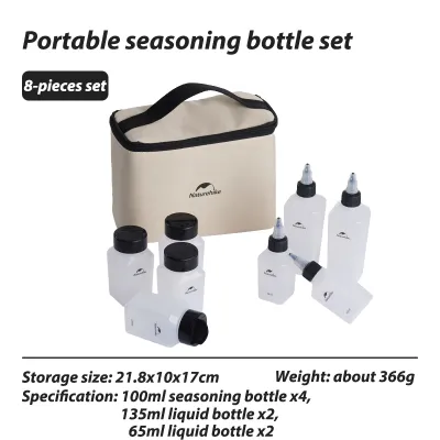 Naturehike portable seasoning bottle set outdoor camping picnic supplies barbecue seasoning bottle