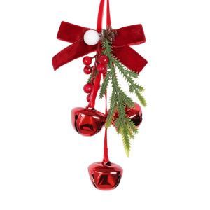 MAOMEI HOUSE Treo  dây chuyền hình cây thông Noel Âm thanh rõ ràng Hình nơ  dây chuyền hình chuông Giáng sinh Sáng tạo Cổ điển Chuông treo trang trí cây thông Noel Trang trí ngày lễ