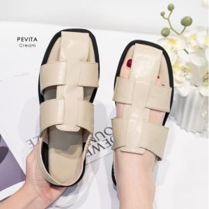 JN-COLLECTION Damelia Pevita Sandals Wanita Terryno Platform / Wages Wanita / Sandal Premium Wanita / Sandal Lebaran