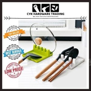 Silicone ( Green Or White )Mat Insulation Spatula Shovel Pad Spoon Rest Lid Holder Tableware Storage Rack