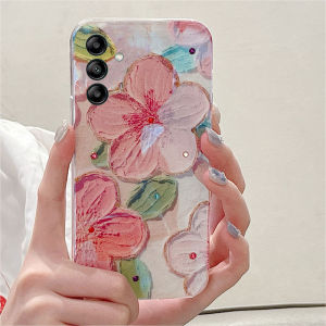 เคส Samsung A54 A34 A24 A14 M14 รูปแบบดอกไม้สวยงามปลอกซิลิโคนอ่อนนุ่ม Galaxy A54 A34 A24 A14 M14 ฝาครอบโทรศัพท์