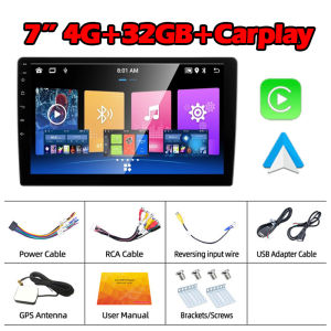 (Free Shipping)4GB+64GB 2 din Car Radio 7" 9" 10" IPS Screen GPS Android Multimedia Player 2din 9 inch 10 inch car stereo Universal audio Navigation For Volkswagen Nissan Hyundai Kia Toyota