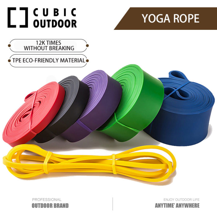 Hatha Yoga Resistance Bands Latex Rubber Exercise Band Pull Up Elastic