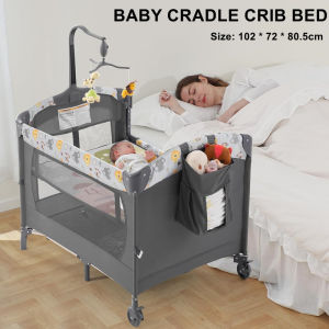 Baby Bed Removable Baby Bassinet with Diaper Table Multifunctional Set Bed for Bedroom and Beds Newborn Baby