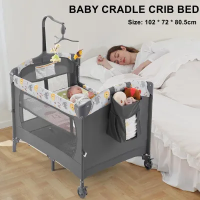 Baby Bed Removable Baby Bassinet with Diaper Table Multifunctional Set Bed for Bedroom and Beds Newborn Baby